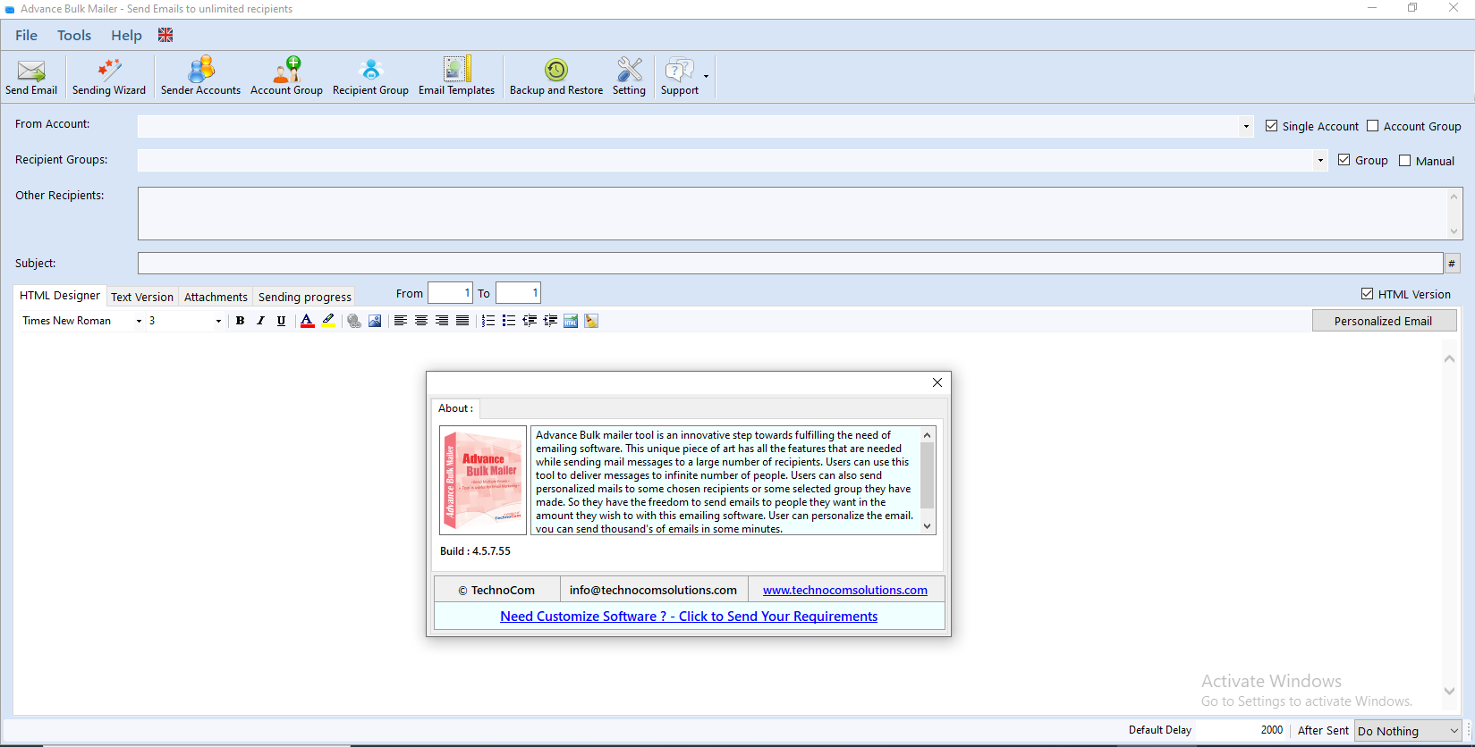 Advance Bulk Mailer Pro 4.5.7.55