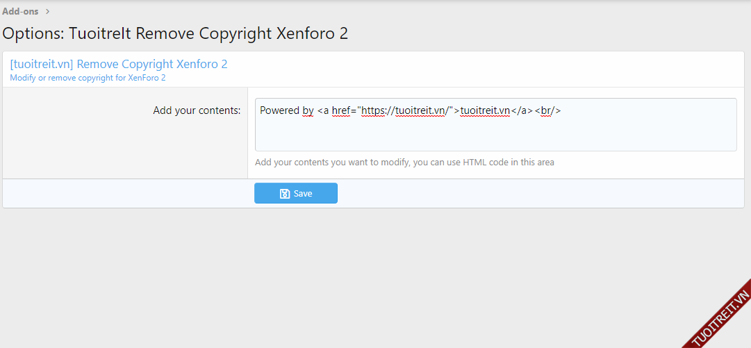Resource 'tuoitreit.vn remove or modify copyright xenforo 2'