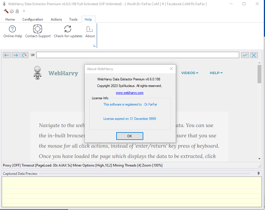 WebHarvy Data Extractor Premium v6.6.0.198 Full Activated