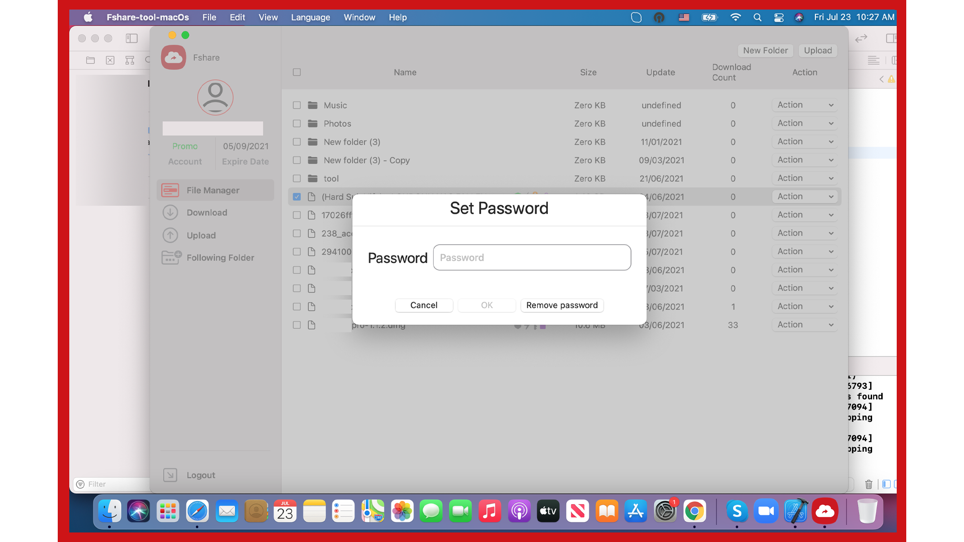 Fshare Tool 